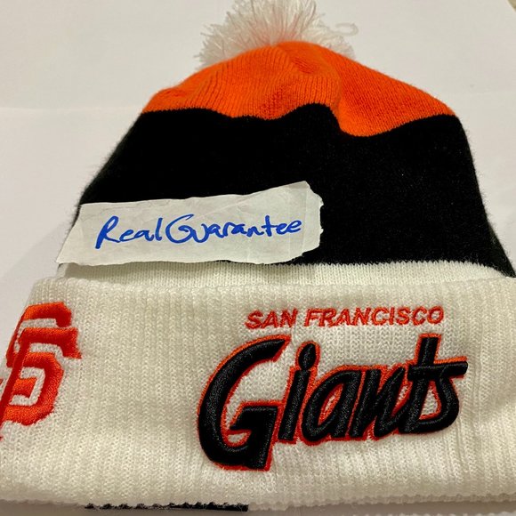 New Era Other - RARE New Era San Francisco Giants Scripter Script Winter Sport Knit Beanie Hat